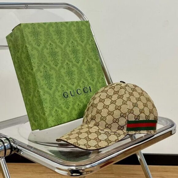 Gucci Canvas Web Detail Baseball Cap🌞🌞 - Picture 1 of 4